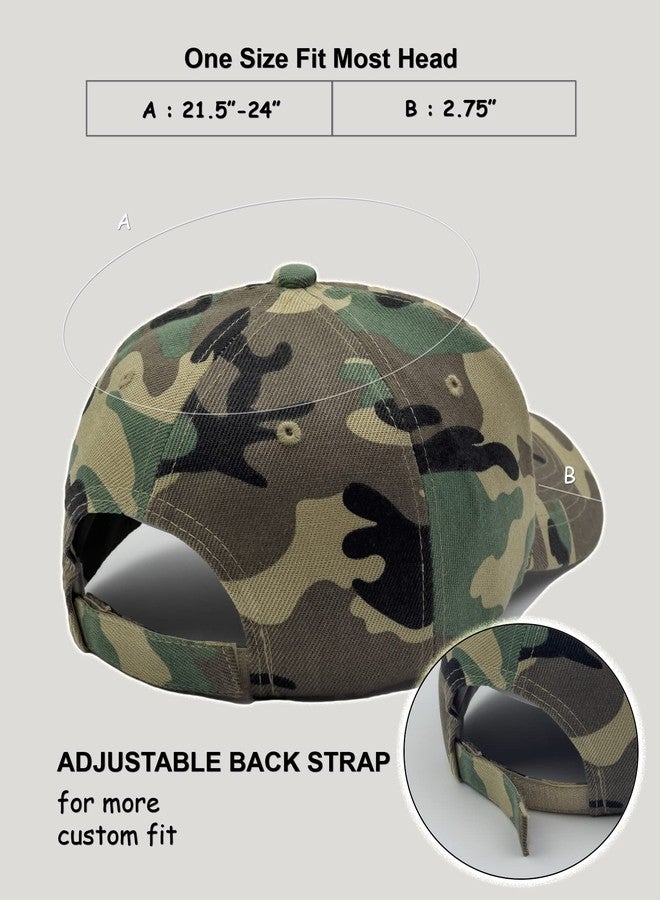 Utmost Structured Baseball Cap with Adjustable Closure - Performance Hat for Outdoor Activities and Custom Embroidery (1pc Camo Woodland) - Image 2